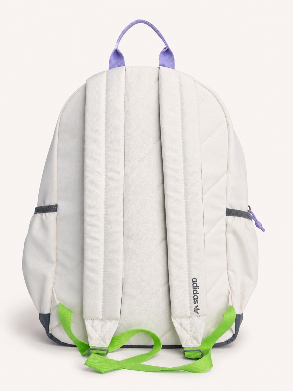 adidas White Backpack with Pink Zipper & Purple Handles - Picture 2 of 3
